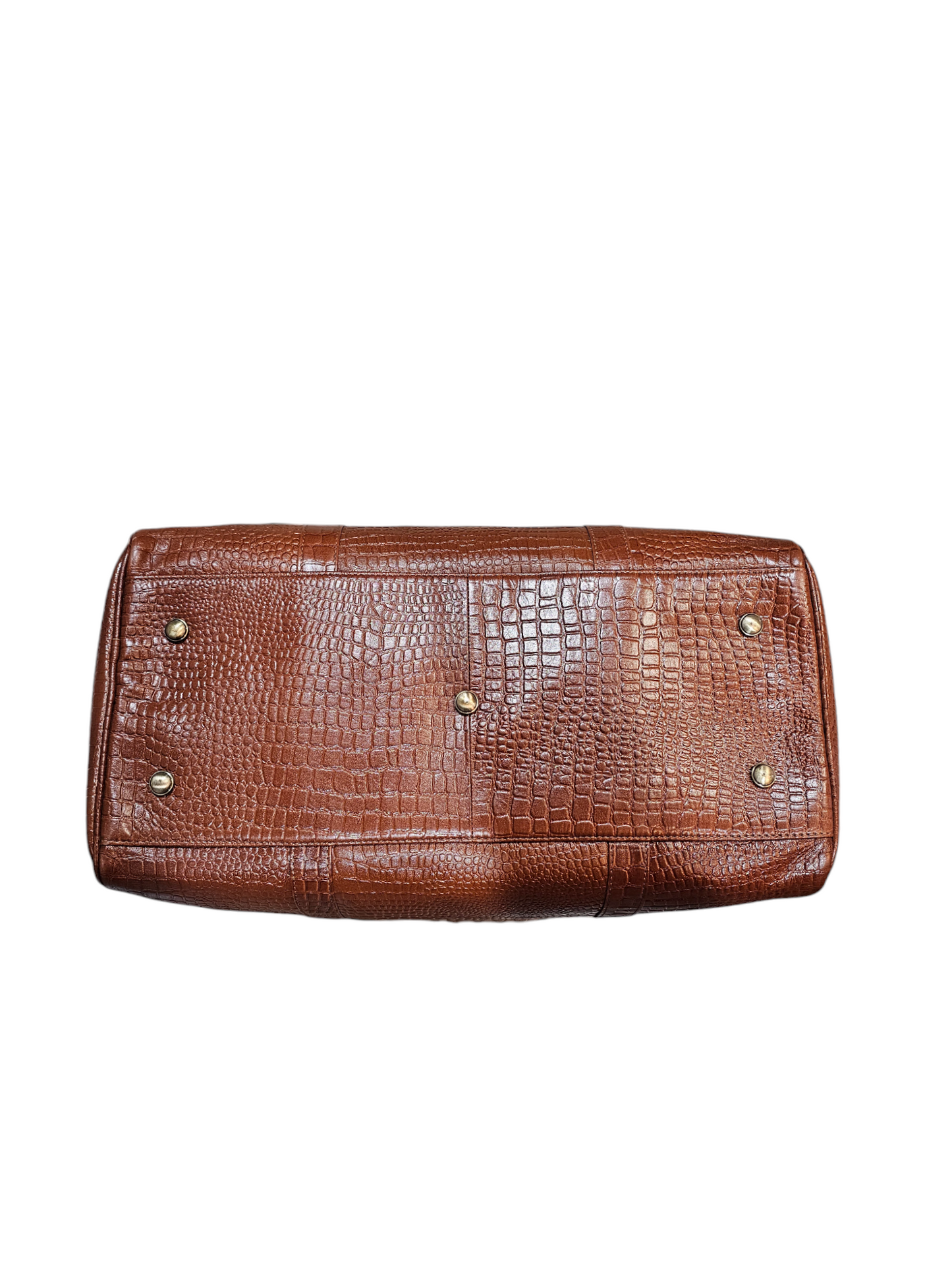 Royal Saro Duffel Bag-Brown Croco-Small
