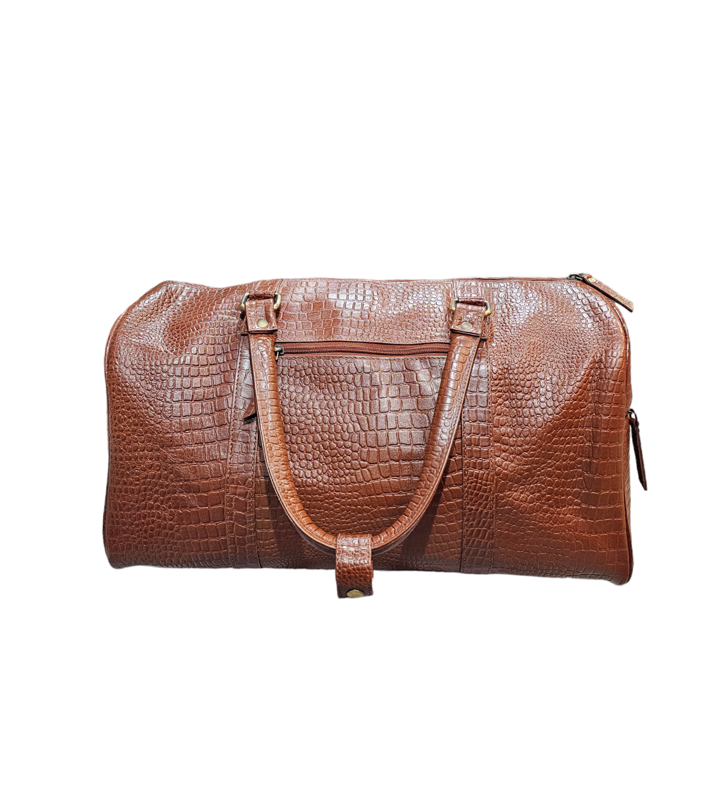 Royal Saro Duffel Bag-Brown Croco-Small
