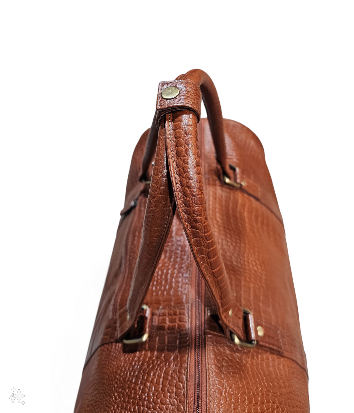 Royal Saro Duffel Bag-Brown Croco-Small